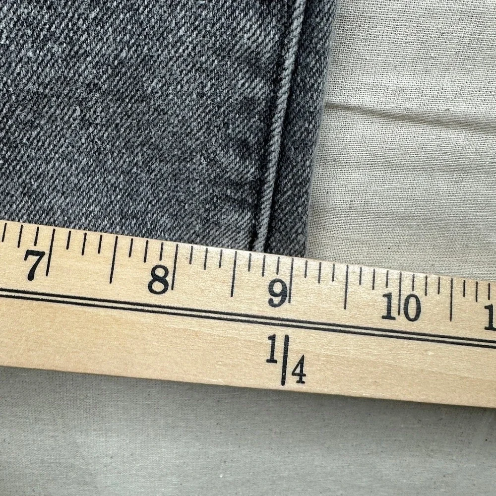 LOFT‎ Women's Gray The Kick Crop Denim Jeans Pants Size 12 / 31